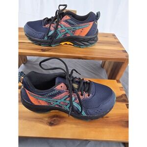 Asics Pre Venture 9 GS Kids Size 3 Sneakers Midnight/Rainy Lake 1014A276-408 NWT